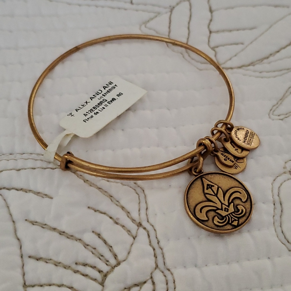 Alex and Ani Gold Fleur-de-lis 2014 EWB